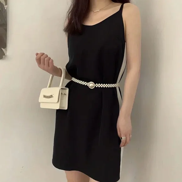 Challeam Belt | Accessories | Thin Faux Pearl Belt Womens Elastic Elegant  Waist Chain Decorative Dress Belts | Poshmark